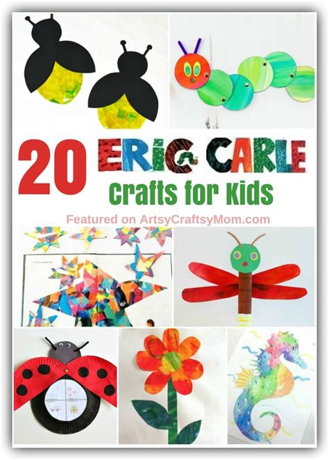 20 Cute and Colorful Eric Carle Crafts for Kids