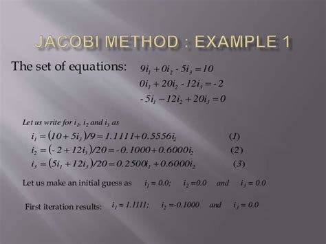 Jacobi method