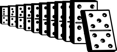 Domino effect - vector clipart - Clip Art Library