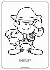 Sheriff Coloring Sheets Pages sketch template