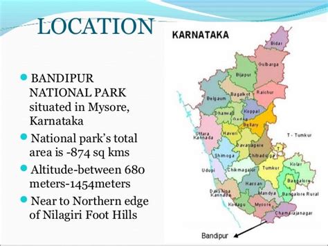 Bandipur karnataka map