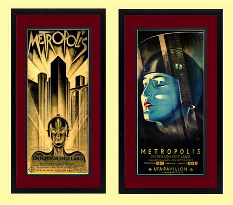 Metropolis Movie Poster Set 2 Framed Prints - Etsy