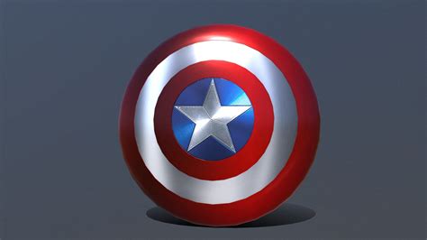 Captain America Shield - Download Free 3D model by Yanez Designs ...
