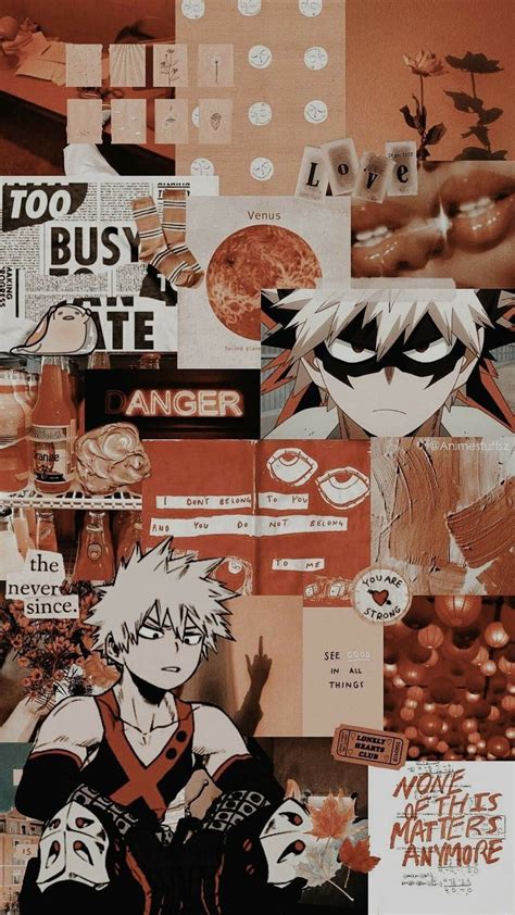 Anime Collage Wallpaper Aesthetic Mha - Draw-lab