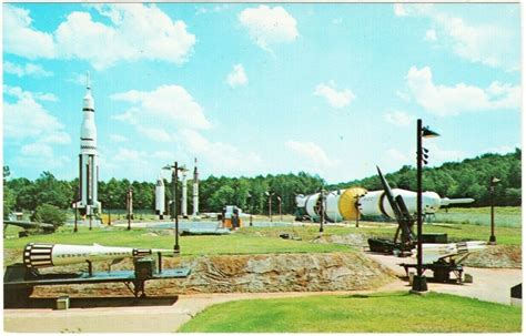 Huntsville Alabama Space and Rocket Center Missile Display Postcard ...