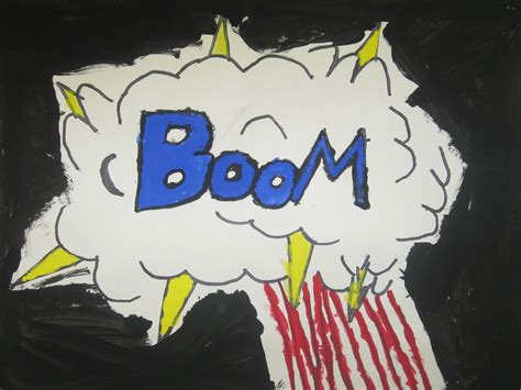 Miss Young's Art Room: 3rd Grade Onomatopoeia Pop Art Words