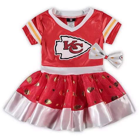 Girls Toddler Red Kansas City Chiefs Tutu Tailgate Game Day V-Neck Costume