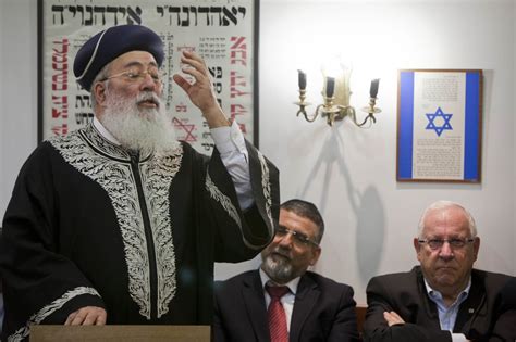 Sephardi chief rabbi calls Reform Judaism a bigger threat than ...