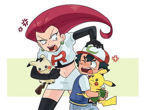 Pokémon, Ash Ketchum, Jessie (Pokémon), Pikachu, HD wallpaper | Peakpx