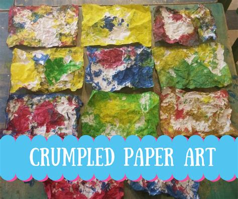 Crumpled Paper Art • Children's Museum