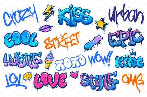 Street art lettering. Crazy urban | Illustrations ~ Creative Market