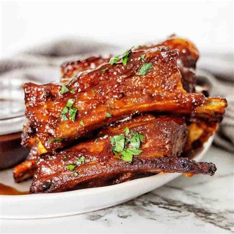 BBQ Lamb Ribs - Sweet Caramel Sunday