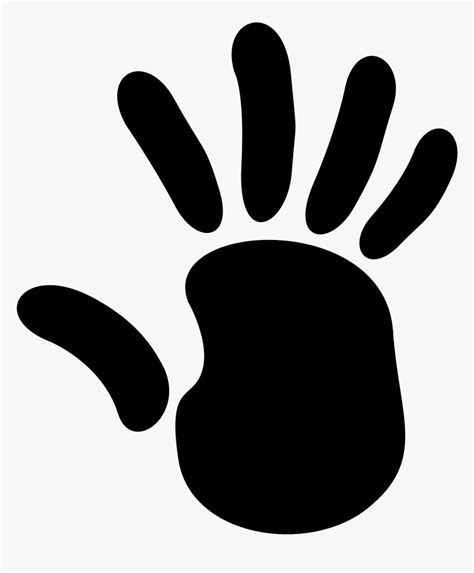 Footprint Clipart Panda - Right Hand Cartoon, HD Png Download , Transparent Png Image - PNGitem