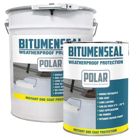 Buy Polar Premium Black Waterproof Bitumen Paint Roof Sealant Coating ...