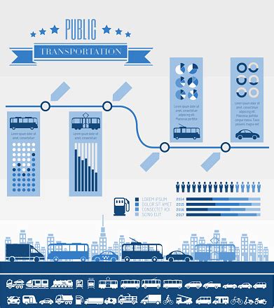 Transportation Infographic Template Stock Illustration - Download Image Now - Analyzing, Arrow ...