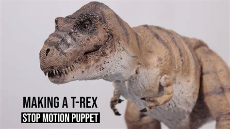 Making a T-Rex Stop Motion Puppet - YouTube