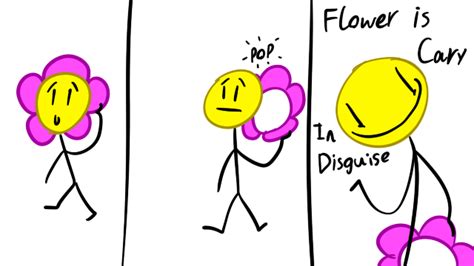 bfdi Flower is Cary by PinkiesClone on DeviantArt