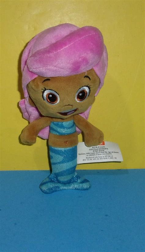 Nickelodeon Nick Jr. BUBBLE GUPPIES 9" Plush MOLLY Pink Hair Mermaid Just play | #4545871897