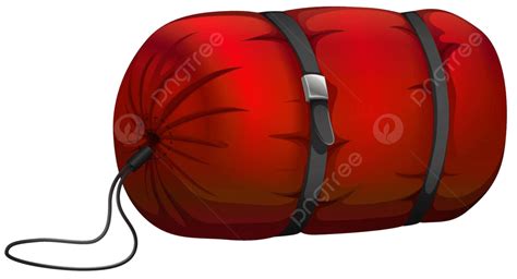 Camp Sleeping Bag On White Sleeping Image Clipart Vector, Sleeping ...