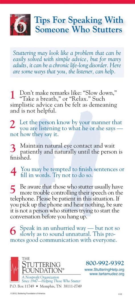 Minding Miss Manners: Advice for Speaking with a Person Who Stutters | Stuttering Foundation: A ...