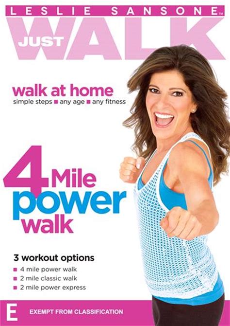 Leslie Sansone - Just Walk - 4 Mile Power Walk Health & Fitness, DVD | Sanity