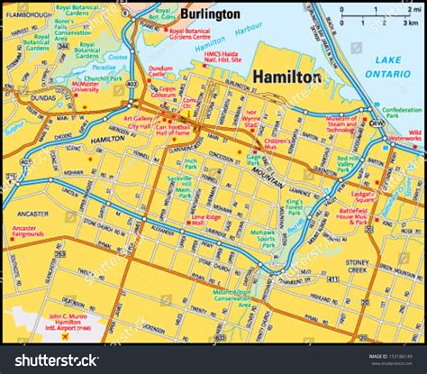 Hamilton Ontario Map | World Map 07