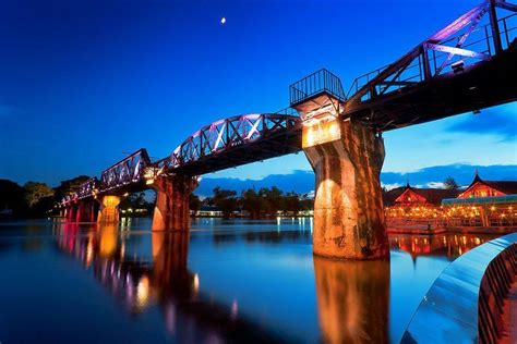 The Bridge on the River Kwai, Kanchanaburi, Thailand.