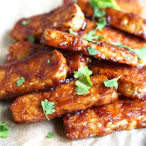 Easy Baked BBQ Tempeh - Yummy Mummy Kitchen