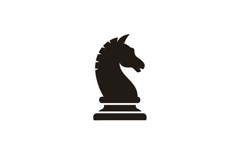 Black Chess Knight Horse Stallion Logo Graphic by sore88 · Creative Fabrica