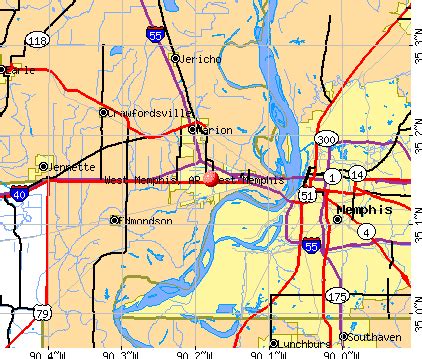 Map Of West Memphis Arkansas | Draw A Topographic Map