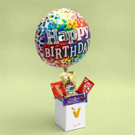 Happy Birthday Balloon & Chocolates Box | Balloon Decoration in Jaipur ...