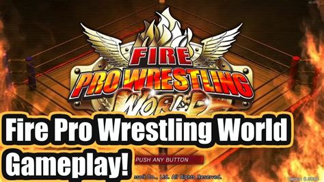 Fire Pro Wrestling World Gameplay (PC, Wrestler mods!) - YouTube