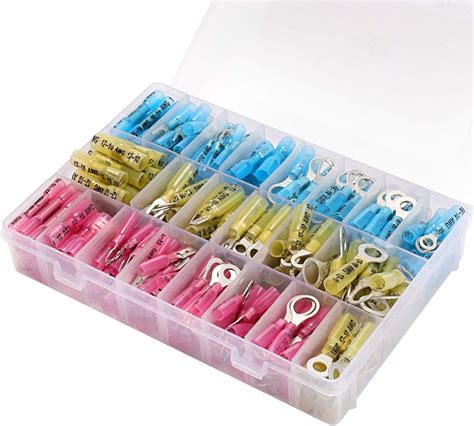 Amazon.com: Heat Shrink Connectors - 270 PCS Insulated Electrical Crimp ...