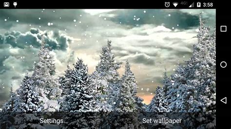 Snowfall Live Wallpaper - YouTube