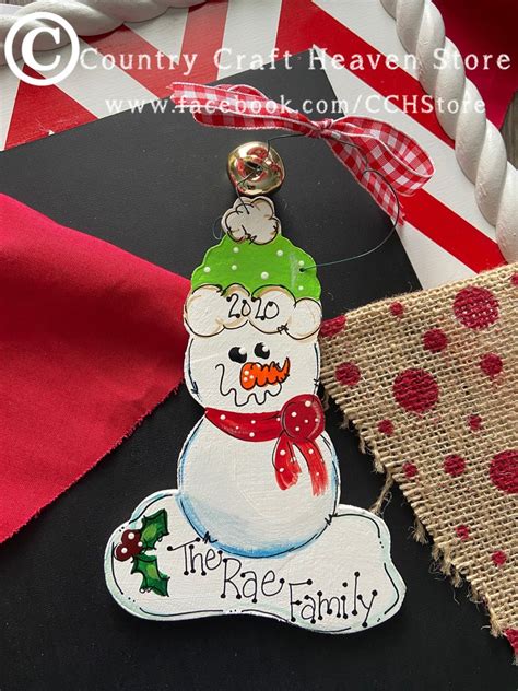 Personalized Snowman Ornament Snowman Decor Personalized | Etsy