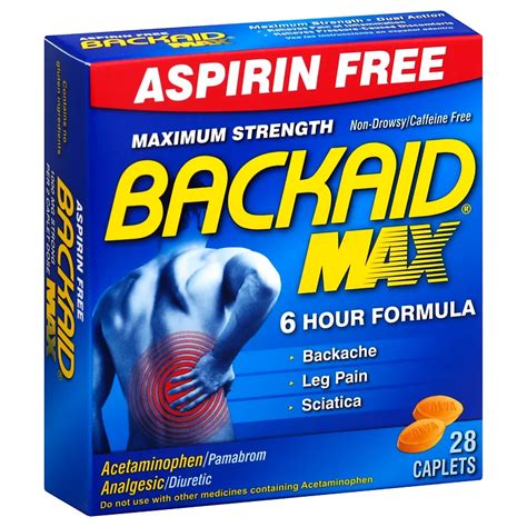 Backaid Max Aspirin Free Muscle Pain Relief Tablets - Shop Medicines & Treatments at H-E-B