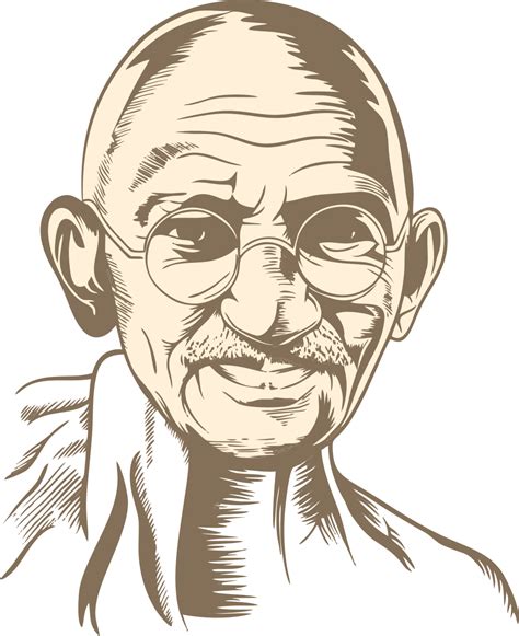 Mahatma Gandhi Vector PNG Archives - Vector Design - Cdr, Ai, EPS, PNG, SVG