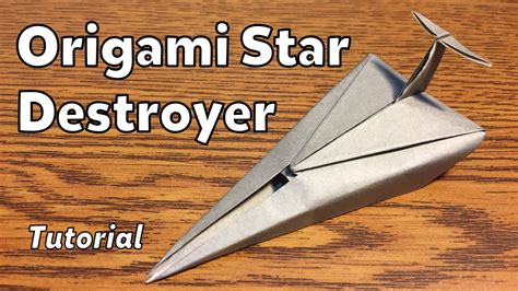 Origami Imperial Star Destroyer (Star Wars) | Tutorial - YouTube