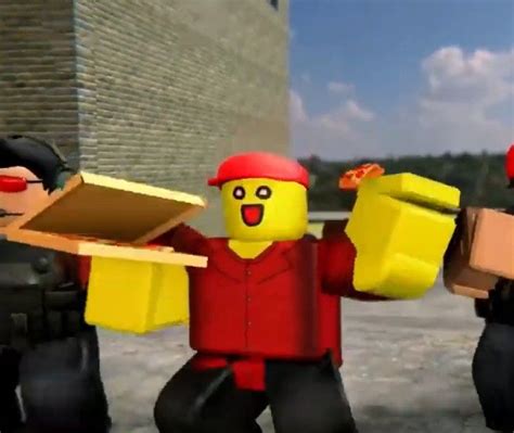 three lego men are holding boxes and wearing red caps while one man in black is carrying a ...