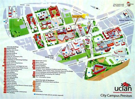 UCLan City Campus Map | Campus map, Campus, Research images