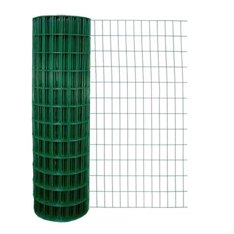 Garden Zone (Actual: 100-ft x 4-ft) PVC coated welded wire Green PVC ...