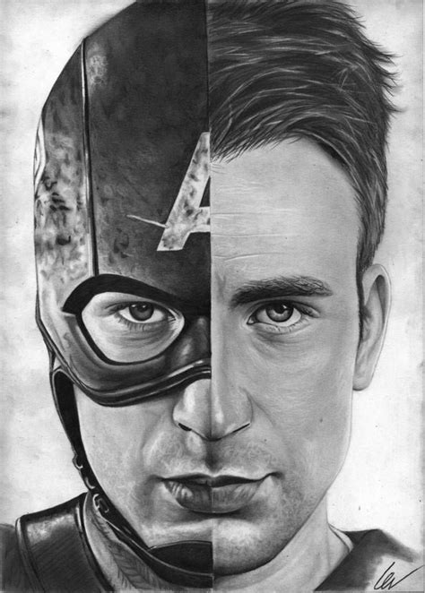 Saatchi Art Artist fabio verolino; Drawing, “Chris Evans / Captain ...