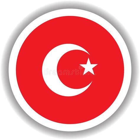 Turkiye Flag Round Shape Vectors Stock Vector - Illustration of flag, patriotism: 259024284