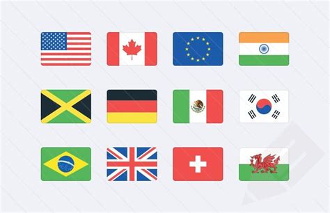 Vector World Flag Icons (SVG) | Flag icon, Flag, Flags of the world