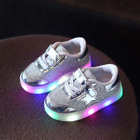 Children Shoes With Light Boys Girls Sport Running Light Led Shoes ...