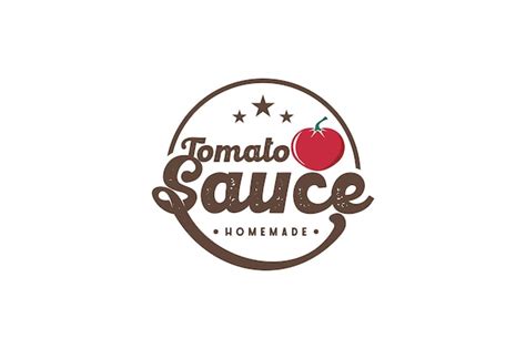 Premium Vector | Vintage tomato sauce logo, tomato logo reference.