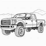 Ford F250 Coloring Pages sketch template