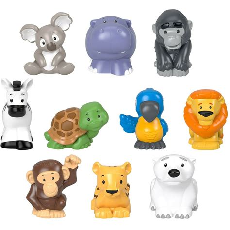 Fisher-Price Little People Animal Kingdom 10 Piece Set - Walmart.com ...