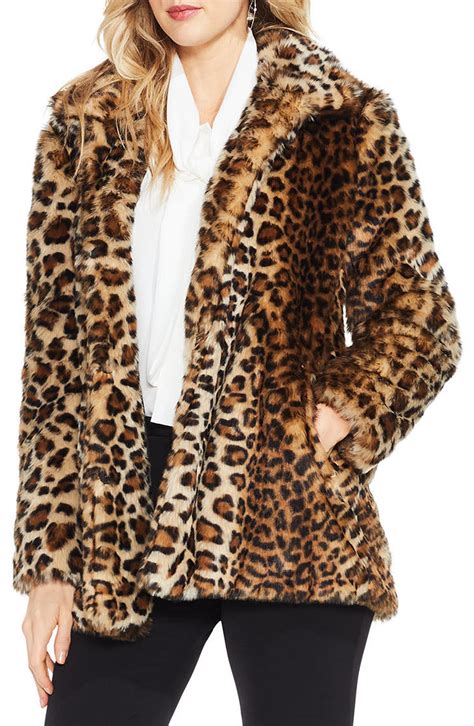 Vince Camuto Leopard Print Faux Fur Jacket | Nordstrom