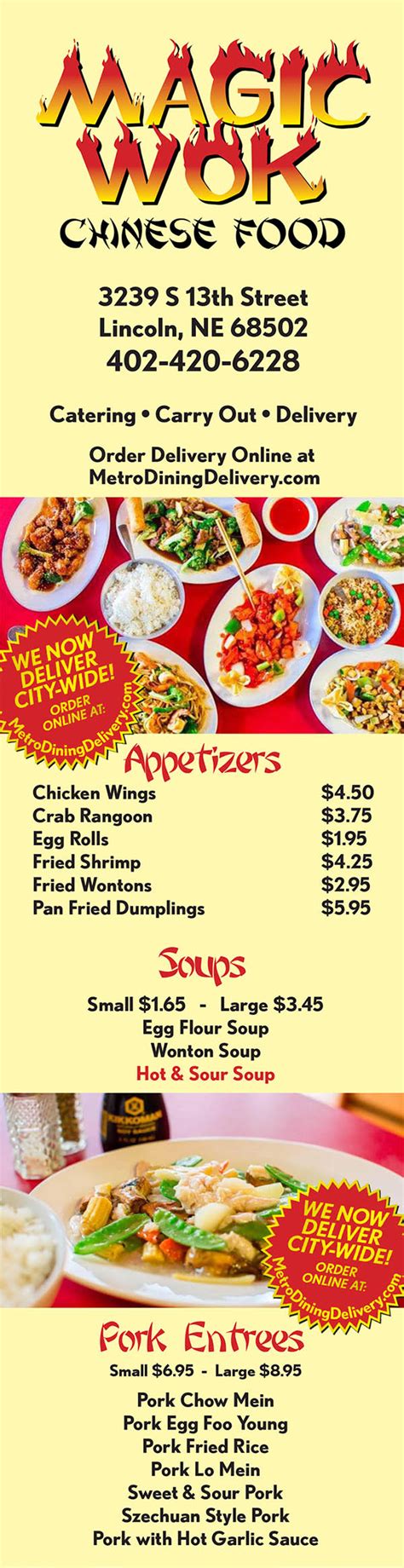 Magic Wok Menu | Order Online | Delivery | Lincoln NE | City-Wide ...